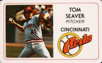1981 Perma-Graphics Super Star Credit Card # Tom Seaver Baseball Card