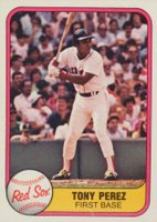 1981 Fleer #241 Tony Perez Baseball Card