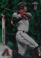 2020 Ben Baller Chrome #151 Ketel Marte Green Refractor Baseball Card