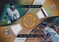 2005 Upper Deck Reflections Cut From the Same Cloth #CC-JM Derek Jeter/Don Mattingly Baseball Card
