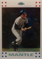 2007 Topps Chrome #4 Mickey Mantle White Refractor Baseball Card