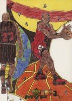 1999 Upper Deck MVP Draw Your Own Tradition Card #W16 Michael Jordan Basketball Card
