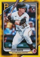 2024 Bowman #61 Henry Davis Yellow Baseball Card