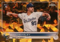 2022 Topps Chrome Sapphire Edition #430 Jon Heasley Gold Baseball Card