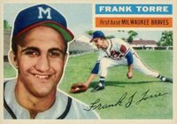 1956 Topps #172 Frank Torre Gray Back Baseball Card