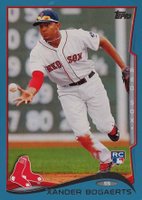 2014 Topps #133 Xander Bogaerts Blue Walmart Border Baseball Card