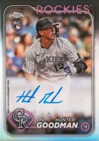 2024 Topps Chrome Rookie Autographs #RAHG Hunter Goodman Refractor Baseball Card