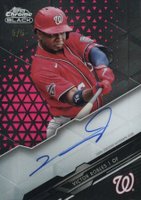 2020 Topps Chrome Black Autographs #VR Victor Robles Red Refractor Baseball Card