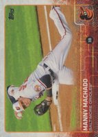 2015 Topps #136 Manny Machado Fielding-No Sparkle on Base Baseball Card