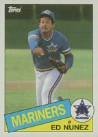 1985 Topps #34 Ed Nunez Baseball Card
