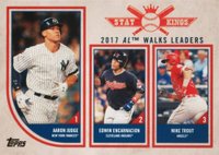 2018 Topps Big League #312 2017 Al Walks Leaders Baseball Card