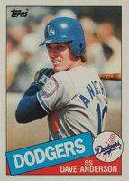 1985 Topps #654 Dave Anderson Baseball Card
