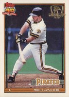 1991 Topps Desert Shield #665 Mike LaValliere Baseball Card