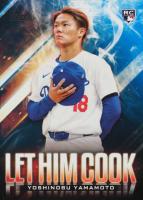 2024 Topps Update Let Him Cook #LHC15 Yoshinobu Yamamoto Blue Baseball Card