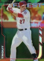 2014 Finest #100 Mike Trout Gold Refractor Baseball Card