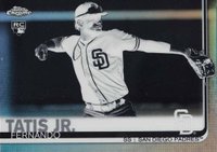 2019 Topps Chrome #203 Fernando Tatis Jr. Negative Refractor Baseball Card