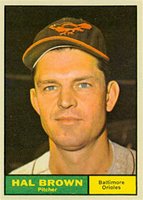 1961 Topps #218 Hal Brown Baseball Card