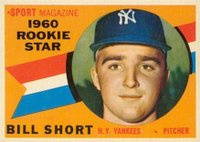 1960 Topps #142 Bill Short Rookie Star Baseball Card