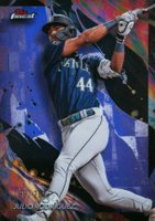 2024 Topps Finest #103 Julio Rodriguez Purple Refractor Baseball Card