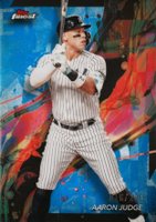 2024 Topps Finest #99 Aaron Judge Blue Refractor Baseball Card