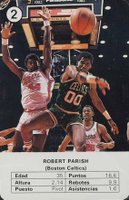 1988 Fournier Estrellas #2 Robert Parish Basketball Card