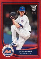 2018 Topps Big League #219 Jacob DeGrom Red Foil 1/1 Baseball Card