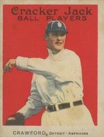 1914 Cracker Jack #14 Sam Crawford Baseball Card