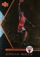 1998 Upper Deck Ovation Jordan Rules #J1 Michael Jordan Basketball Card