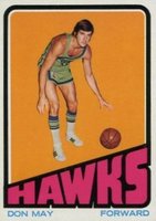 1972 Topps #96 Don May Basketball Card