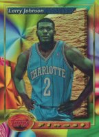 1993 Finest #162 Larry Johnson Refractor Basketball Card