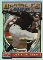 1993 Finest #128 Ozzie Guillen Refractor Baseball Card