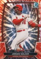 2023 Bowman Chrome #18 Jordan Walker Color Run Baseball Card