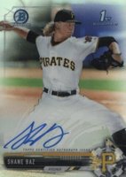 2017 Bowman Draft Chrome Draft Picks Autographs  #CDASB Shane Baz Refractor Baseball Card