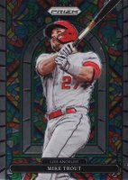 2022 Panini Prizm Stained Glass #SG5 Mike Trout Baseball Card