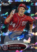2012 Topps Chrome #BH Bryce Harper Autograph-Atomic Refractor Baseball Card
