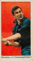 1909 American Caramel # Bob Bescher Baseball Card