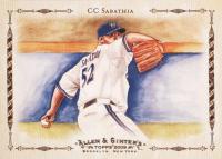 2009 Topps Allen & Ginter Highlight Sketches #20 CC Sabathia Baseball Card