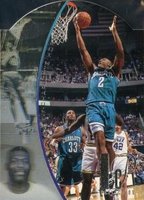1994 SP Holoviews #DPC3 Larry Johnson Die-Cut Basketball Card