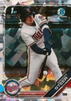 2019 Bowman Draft Chrome Sapphire Edition #BDC153 Spencer Steer Baseball Card