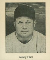 1947 Sports Exchange Baseball Miniatures-Hand Cut # Jimmy Foxx Baseball Card