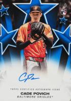 2025 Topps Baseball Stars Autographs #BSACP Cade Povich Blue Baseball Card
