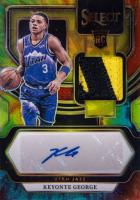 2023 Panini Select Rookie Jersey Autographs #RJKEY Keyonte George Tie-Dye Prizm Basketball Card