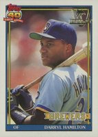 1991 Topps Desert Shield #781 Darryl Hamilton Baseball Card