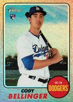 2017 Topps Heritage  #678 Cody Bellinger Chrome-Refractor Baseball Card