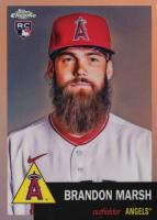 2022 Topps Chrome Platinum Anniversary #203 Brandon Marsh Rose Gold Refractor Baseball Card
