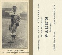 1916 Wares #64 Chic Gandil Baseball Card