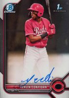 2022 Bowman Chrome Prospect Autographs #CPAYC Yerlin Confidan Baseball Card