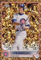 2022 Topps Gilded Collection #28 Ryne Sandberg Mini Diamond Gold Etch Baseball Card