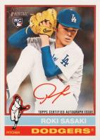 2025 Topps Heritage Real One Autographs #ROARS Roki Sasaki Red Ink Baseball Card