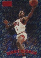1997 Skybox Premium #119 Dennis Rodman Star Rubies Basketball Card